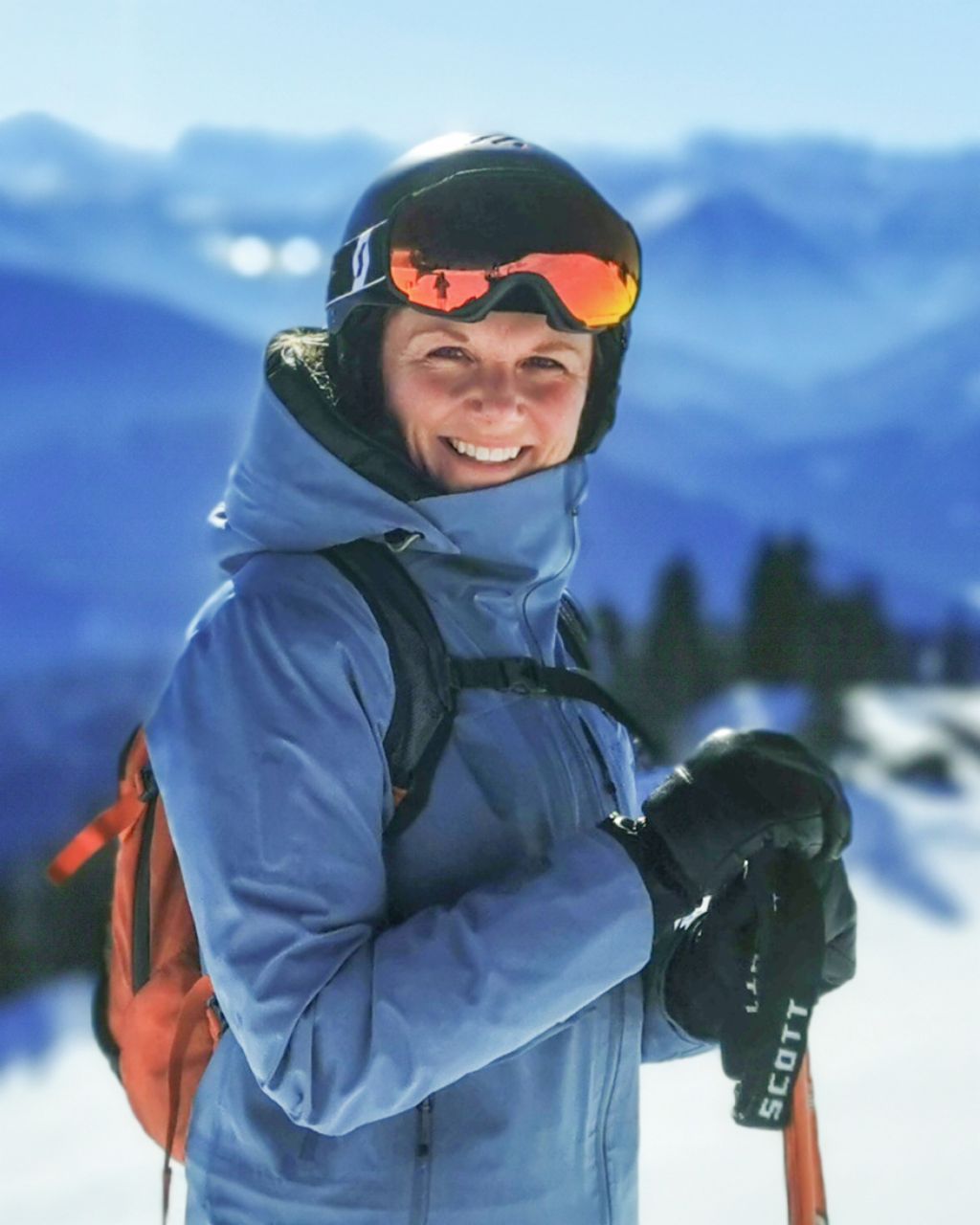 Lisa Kleflund beim Skifahren Lisa Kleflund beim Skifahren