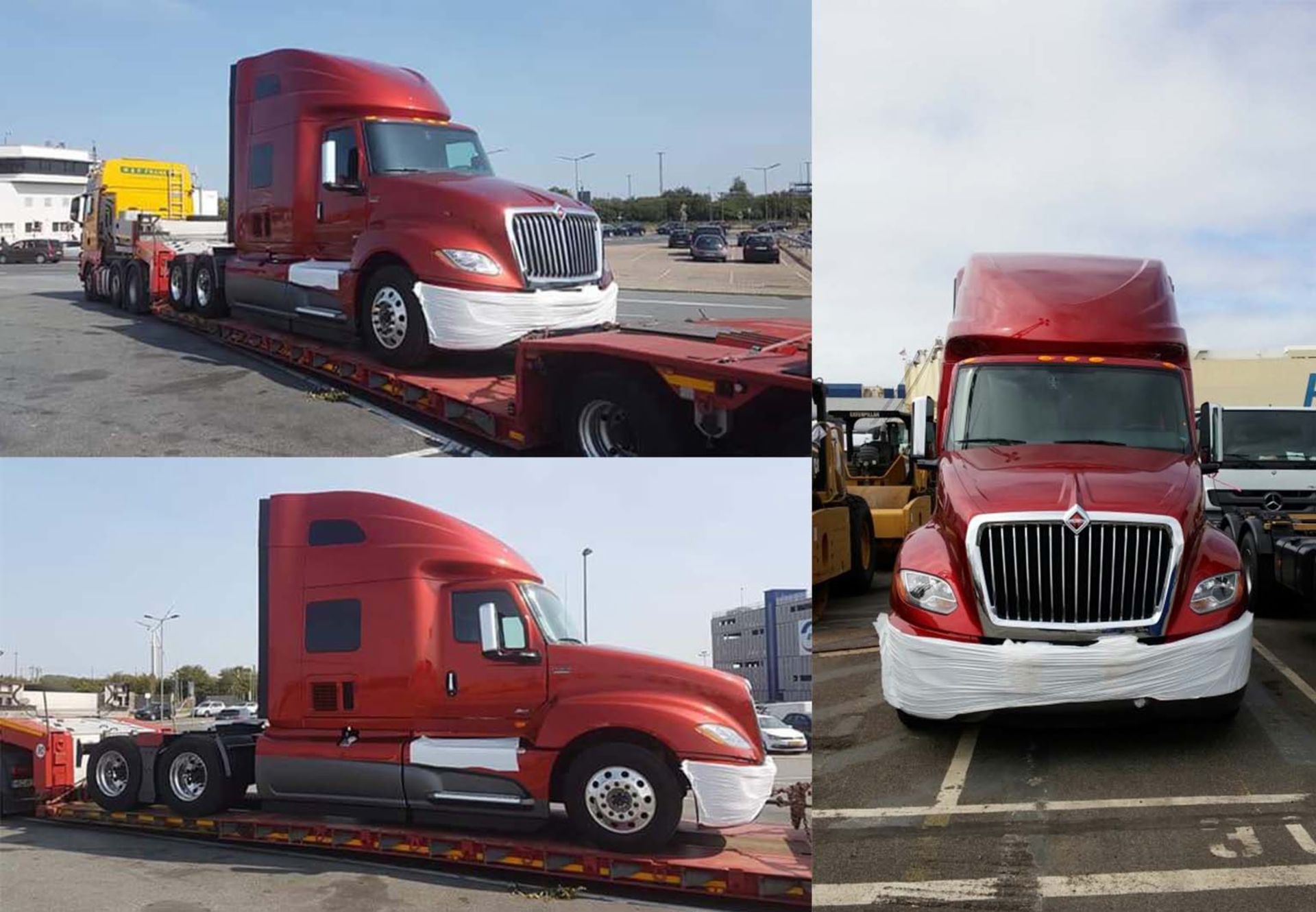 International LT Truck arriving in Germany Navistar LT Truck arriving in Germany