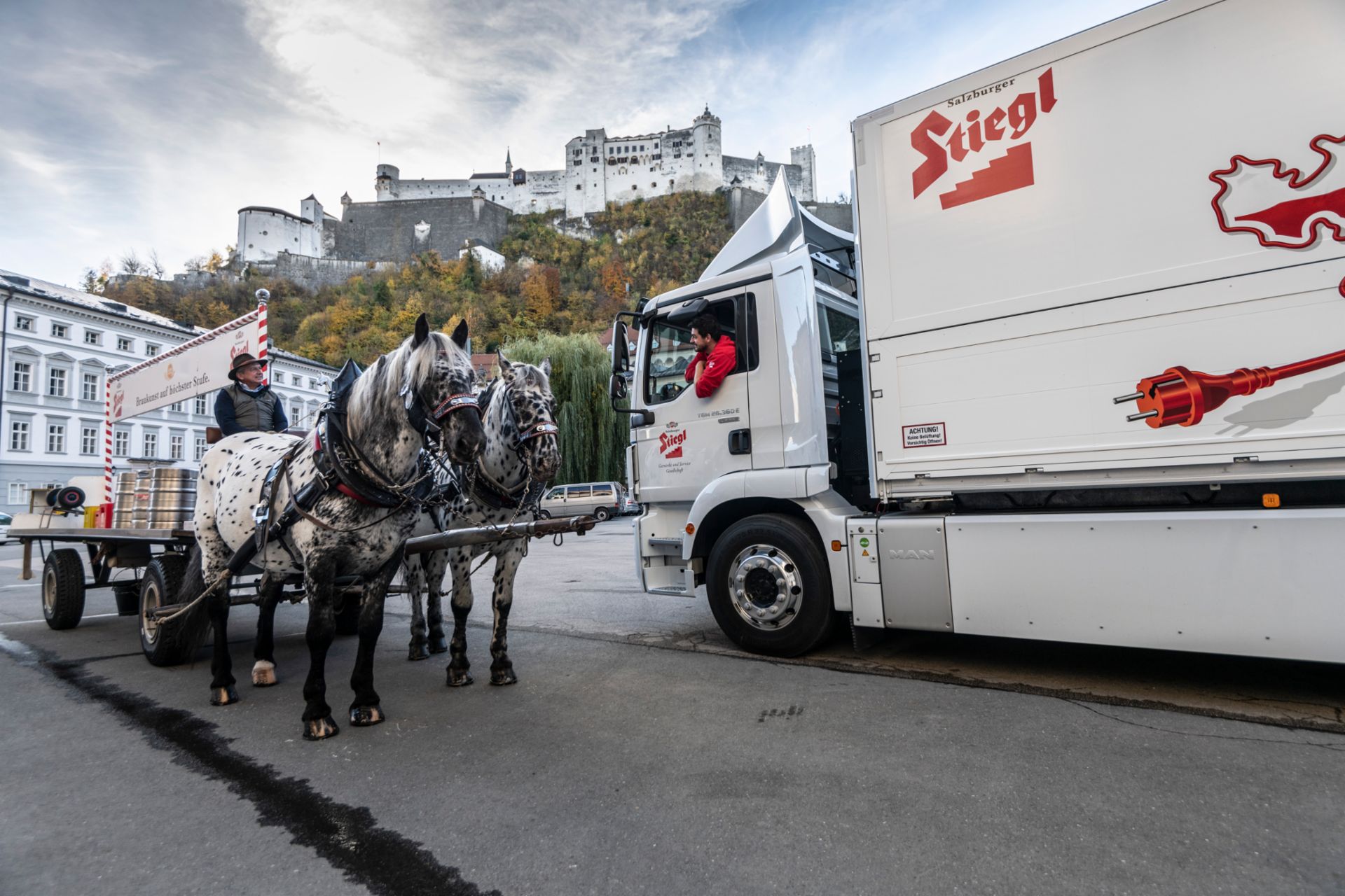 Tadition meets modernity The eTruck field test at Stiegl perfectly merges tradition and modernity.