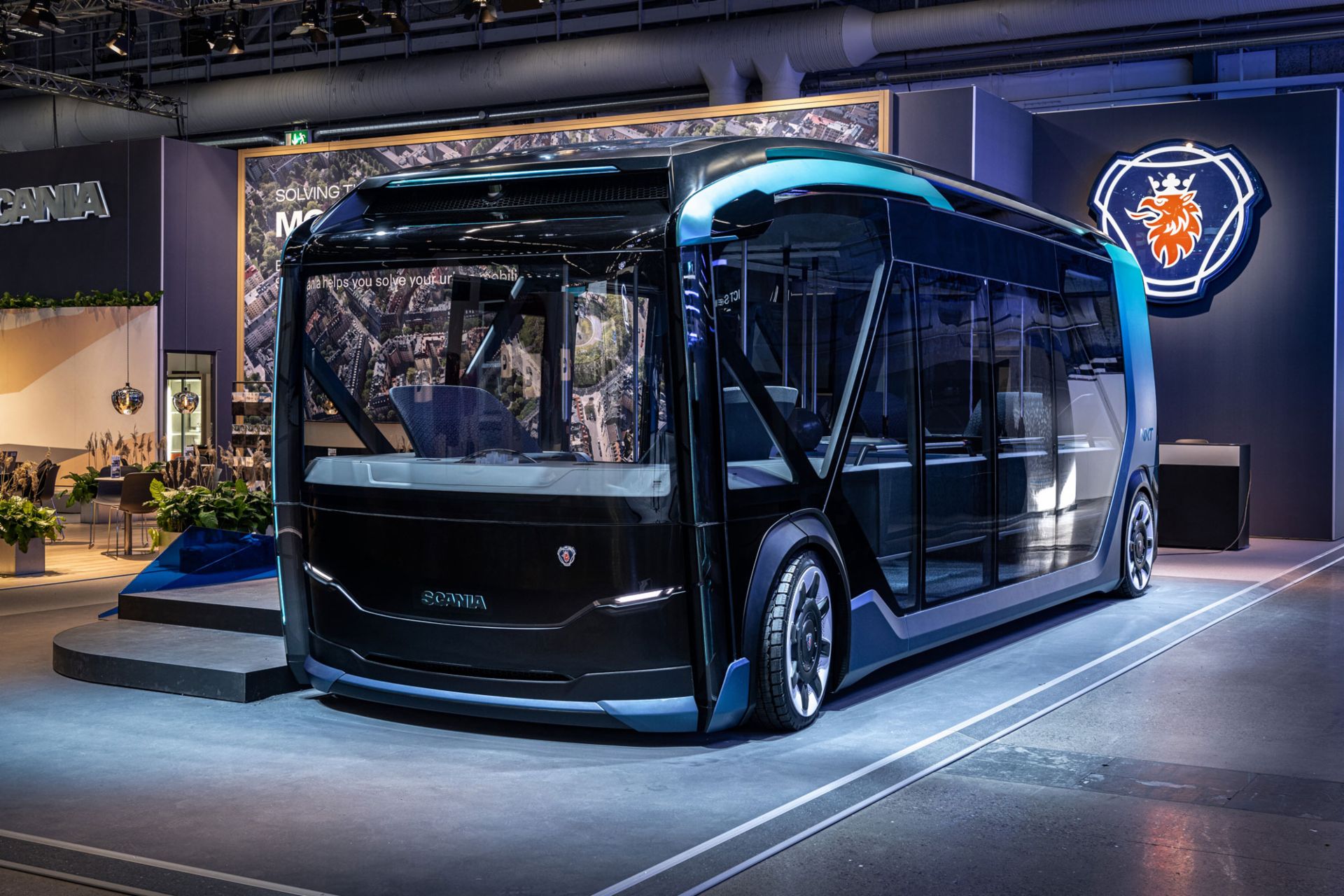 Scania's NXT New Autonomous Vehicle Scania’s new battery electric self-driving urban concept vehicle