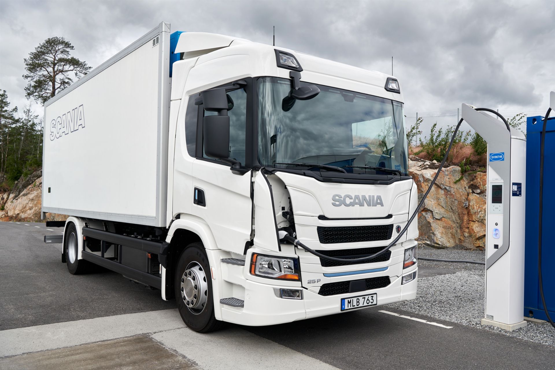 Charging process for the Scania electric truck