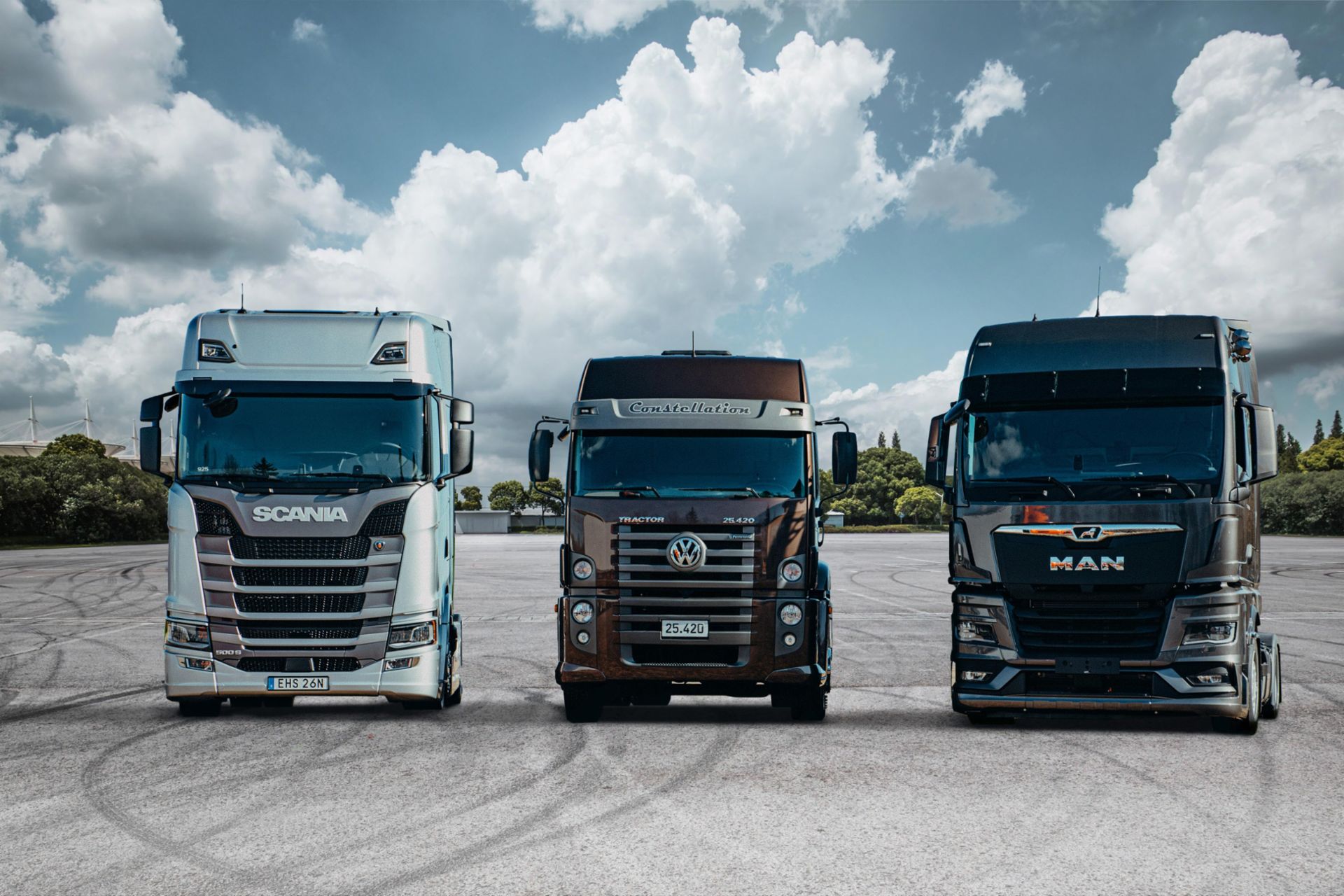 Trucks von Scania, VW CAMINHÕES E ÔNIBUS und MAN