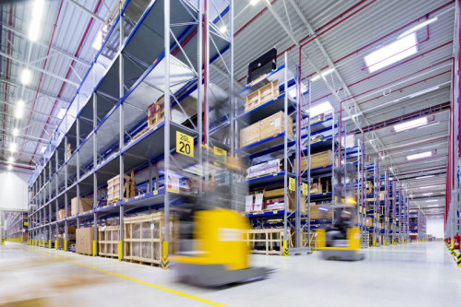 MAN Warehouse in Salzgitter in Germany View from the warehouse