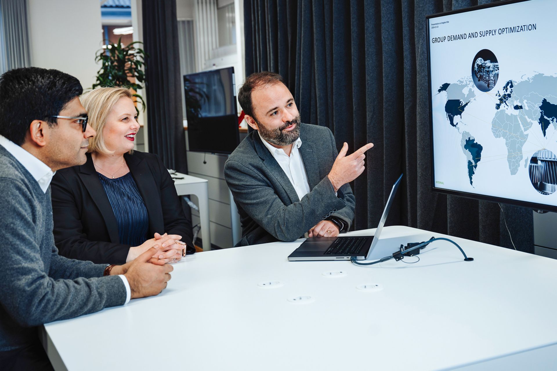 Haley Wilson and her colleagues in Södertälje, Sweden
