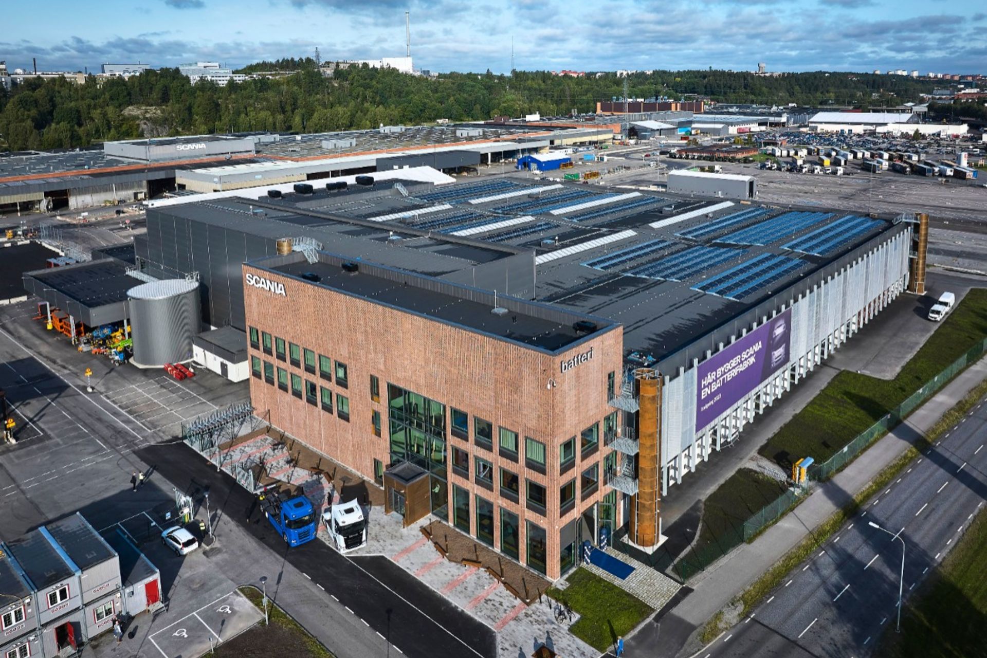 Scania's battery assembly plant in Södertälje, Sweden. Scania's battery assembly plant in Södertälje, Sweden.