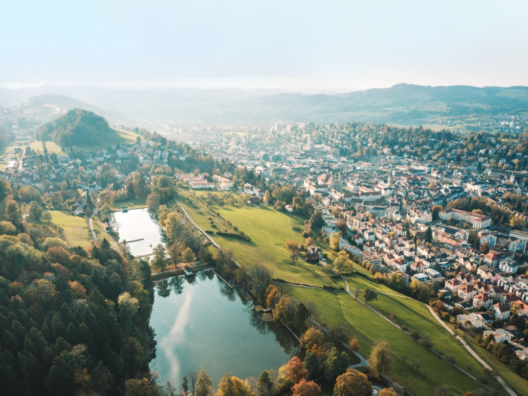 Blick über St. Gallen.