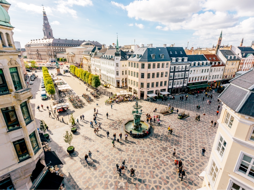 Die Innenstadt von Kopenhagen.